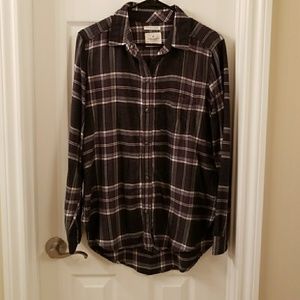 Ahh-amazingly Soft Boyfriend Fit Plaid Shirt